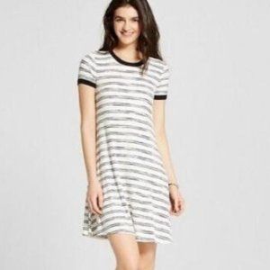 Mossimo Black and White T-Shirt Dress